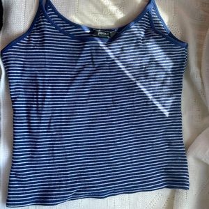 Blue & White Stripped tank 💙🤍